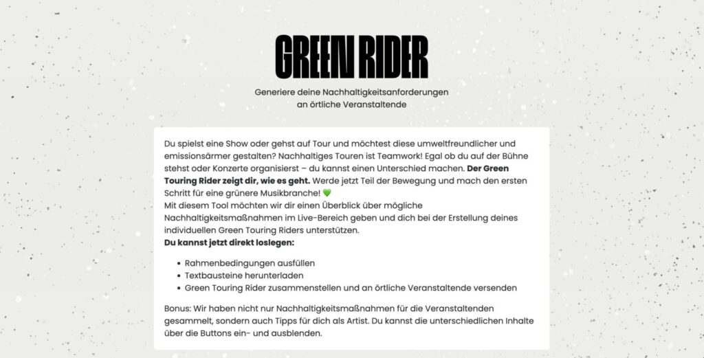 Green Rider Website